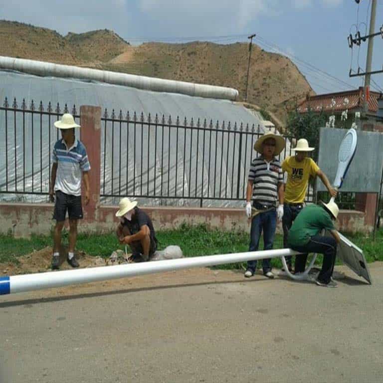 Solar street light project